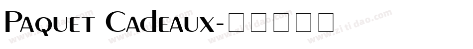 Paquet Cadeaux字体转换
